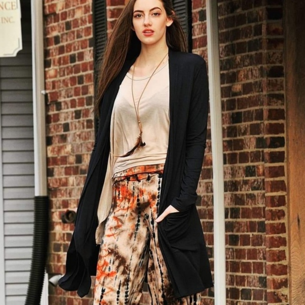 ❗️LAST CHANCE- ZENANA PREMIUM OUTFITTERS Slouch Pocket Long Cardigan - Picture 3 of 3
